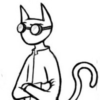 Cat with goggles